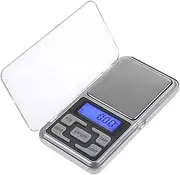 EZONEDEAL Pocket Digital Jewelry Mini Scales Milligram Scale Steelyard 0.01g 200g Precision Weight Balance Small Electronic Scale Silver