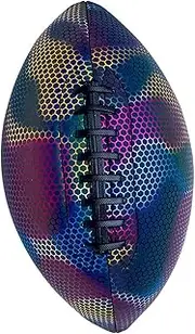 Glowing Rugby Ball American Football, Portable Light up Rugby Ball Official Size Football for Game Soccer Training Gift
