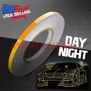 Orange Reflective Tape Safety Self Adhesive Striping Sticker 150FT Roll 1Cm