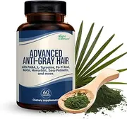 RIGHT ELEMENT - Advanced Anti-Gray Hair | Decreases chances of Gray Hair and Stimulates Healthy Hair Growth (60 Count (Pack of 1))