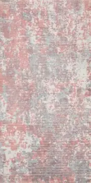 Modern Abstract Accent Rug 2x4 Handmade Elegant Pastel Hues Foyer Carpet