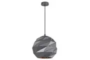 ORIGAMI Pendant Lamp Light Interior ES 60W Matte Grey Dome Large Iron OD320mm x H3215mm