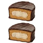 917901 2 X30g SINGLE PK HOSTESS DING DONGS CARAMEL FUDGE CAKE W/ CHOCOLATE COVER