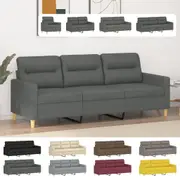 Sofa Upholstered Lounge Sofa with Armrest Couch for Living Room Fabric vidaXL