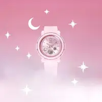 在飛比找momo購物網優惠-【CASIO 卡西歐】BABY-G閃耀群星&月亮光輝雙顯錶(