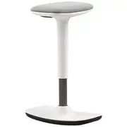 ChairSolutions Leo Stool White with Linen Seat