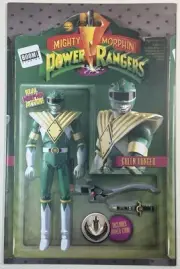 Mighty Morphin Power Rangers #1 GREEN ACTION FIGURE VARIANT BOOM! STUDIOS NM 9.4