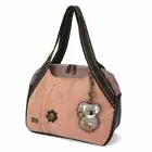 New Chala Bowling Tote Large Bag Dusty Rose Pink Pleather KOALA Coin Purse gift