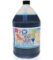 Hypothermias Blue Raspberry Shaved Ice & Snow Cone Syrup, Hawaiian coffee syrup, slushie, soda flavor syrups Ready to Use Gallon (128 Fl. Oz)