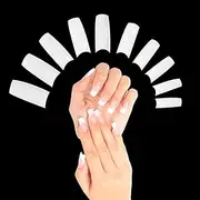 TRIXES 500 White French False Acrylic Nail Art Tips Gel Makeup