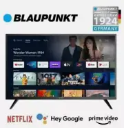 BLAUPUNKT 32" HD Android SMART LCD TV◉YOUTUBE CHROMECAST Google Prime◉LED Backli