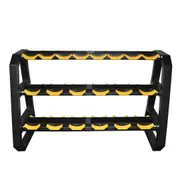 3 Tier Dumbell Rack for 10 pairs Pro Grade Round Head Dumbell