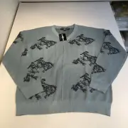 Rowdy Crowd Saddle Up Sweater Blue XL