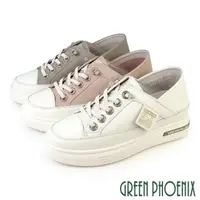 在飛比找momo購物網優惠-【GREEN PHOENIX 波兒德】女鞋 小白鞋 休閒鞋 
