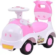 [POCO DIVO] Baby Calf 3-in-1 Walker Low-seat Ride On Toy Sliding Car Pushing Cart with Sound - Pink
