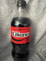 Share a Coke with Liliana 2025 Personalized Gift Coca~Cola Bottle 20oz Zero