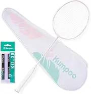 KUMPOO Badminton Racket Professional, Carbon Fiber Badminton Racket Set with Grip & Bag, 5U Lightweight Pro Badminton Racket Racquet for Beginner Outdoor Trainning Games
