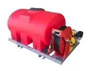 SILVAN 1100L HONDA DAVEY FIRE FIGHTING UNIT WITH HOSE AND SKID BASE - UNLEADED