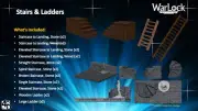 WZK16504 Wizkids/NECA WarLock Tiles: Stairs & Ladders