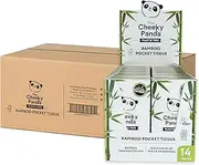 The Cheeky Panda Bamboo Travel Tissues Bulk | 56 x Plastic Free Travel Tissue Packs | 560 Super Soft Pocket Tissues