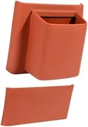 Car Rear Refrigerator Air Conditioning Protective Plate Cover With Storage Box Trash Can,Compatible For LiXiang L6/L7/L8/L9 MEGA(For 24 L8 orange)