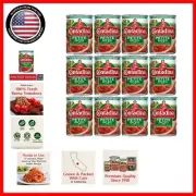 14.5 oz Cans of Petite Diced Roma Tomatoes with Garlic & Italian Herbs - 12 Pack