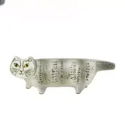 Lisa Larson Cat Mikey Papa Max Animal Figurine Gray 9.4 inches Made in Sweden