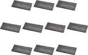 Set of 10 [A] Driftwood Plate, Oxidized Silver Coated (Small), 10.6 x 4.9 x 0.8 inches (27 x 12.4 x 2.2 cm) | Resin Serving Machine, ABS Resin, Setomonohonpo