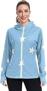 [RPLIFE] Flag Federated States Micronesia Sun Protection Shirts for Women, Upf 50+ Zip up Cooling Shirt Women