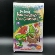 How the Grinch Stole Christmas VHS VCR Movie 2000 Clam Shell Factory Sealed New