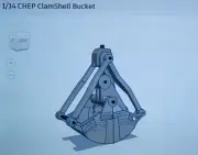 1/14 Tamiya Semi Trailer Prop CHEP Clamshell Bucket (Historic Transport)