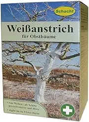 Schacht 1WEIS901 White Paint 1 kg for Fruit Trees Against Frost Cracks