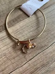 $29.50 Loft Gold Tone Initial C Bangle Bracelet #513