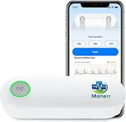 Monerr Heart Rate Monitoring Device Portable Bluetooth Monitor for Rhythm Waveform, Personal Use Device Compatible with iOS&Android