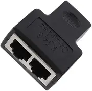 Tofficu Ethernet Splitter Adapter to Splitter Socket Network Connector for Use Simple Setup for Dual Device Internet Access