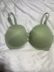 Victoria's Secret Pink Wear Everywhere Super Push-Up Bra 38DD Mint Green NWOT