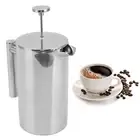 A (800ml)French Press Coffee Maker 304 Stainless Steel Double Wall Teapot Hand
