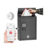 WeHere Mailbox with Wi-Fi Bridge, Wall Mount Locking Postbox for House, OTP/A...