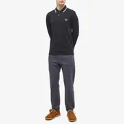 Fred Perry Long Sleeve Twin Tipped Polo