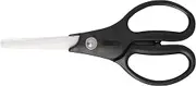 Kyocera Ceramic Scissors, Overall Length 7.2" with 2.7" Long Blades, Black Handle with White Blades