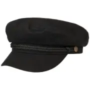 Brixton Unisex Fiddler Cap Black Large Fisherman Hat (Size 7.5)