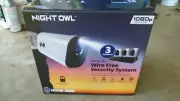 Night Owl NVR 3 Wireless Cameras 1 TB Hard Drive Motion Detection 2-way Audio