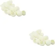 Baluue 2sets Scrub Exfoliator for Face Blackheads Removal Cleanser Ball Beauty Natural Silk Ball 200pcs*2