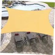 Rectangle Sun Shade Sails for Patios 10 x 13 ft Sun UV Blocking 10' x 13' Sand