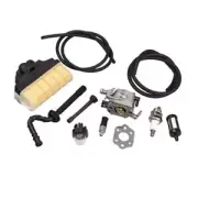 Carburetor with Repower Kit Air Filter Fuel Line Primer Bulb for STIHL