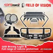 4X4FORCE Armor Bullbar Skid Plate Loop lights Side Steps for Isuzu D-Max 17-19