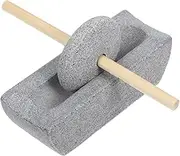 GRADENEVE 1 Set Traditional Stone Grinder for Tea and Coffee Manual Hand Crank Pestle Diameter Authentic for Kitchen Use for Fine Grinding and Preserving Flavor