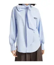 cotton shirt S,XS,L,M sky-blue