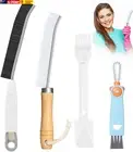 Crevice Cleaning Brush - Cleaning Brushes Set Grout Brush Cleaner Toilet Brush