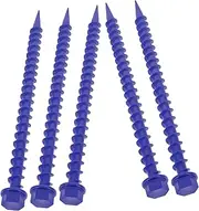 Veemoon 5PCS Plastic Tent Stakes for Camping Durable Canopy Pegs for Outdoor Lawn Weather Resistant Tent Accessories